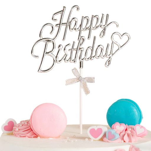JUJUGO ケーキトッパー 誕生日ケーキ 飾り Happy Birthday デコレーションピック ...