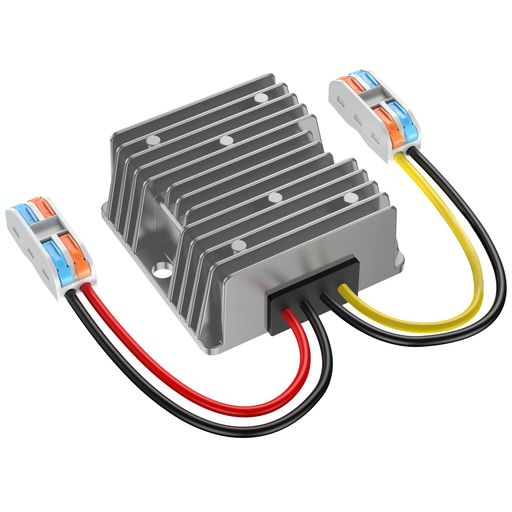 Inverter - 12VDCから24VDCへ昇圧DC-DCコンバーター15A360W、12v24v昇圧、ワイヤーターミナル付き、ゴルフカート・車両LED用(DC9-20V入力対応)