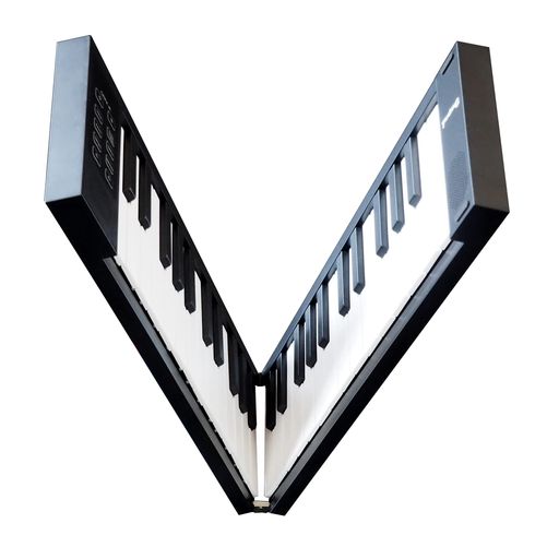 ●49鍵標準サイズ鍵盤 ●GM対応の128音色切り換え ●ヘッドホン/外部出力端子装備 ●ステレオスピーカー:2Wx2 ●寸法・重量:39.0x12.6x4.5cm・1.kg(折りたたみ時):77.5x12.6x2.1cm(演奏時)