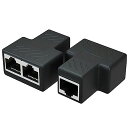 RJ45LANケーブル延長コネクタLANケーブル延長コネクLANイーサネットソケットコネクタアダプタ2本セットノートパソコン、デスクトップパソコン、ルーター、スイッチなど、さまざまな機器…