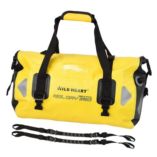 WILDHEART防水バッグダッフルバッグ40L66L100L溶接シームショルダーストラップ付きバインディングロー..