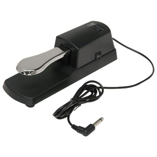 【極性切替スイッチ搭載】KSP-10は極性切替スイッチを搭載しており、ほとんどの電子ピアノやキーボードのペダル接続端子に対応。多様な機器でご利用いただけます。 【十分なケーブル長】約1.5mのケーブルを装備しているため、多くのキーボードスタンドや電子ピアノで快適なペダル位置で使用可能です。 【ご注意】ハーフペダル機能はございません。