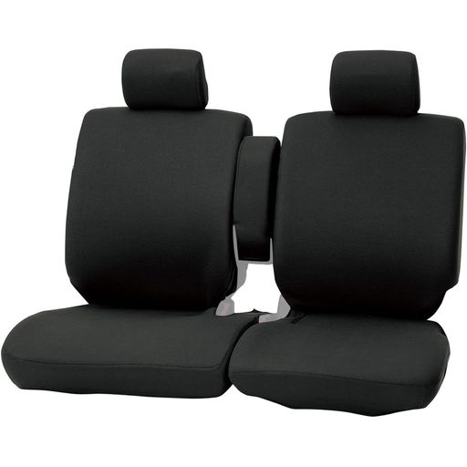 Rakuten - ボンフォーム(BONFORM)シートカバーカラードカバー軽自動車フロント2枚背面フルカバーケイベンチフロントNブラック4055-59BK