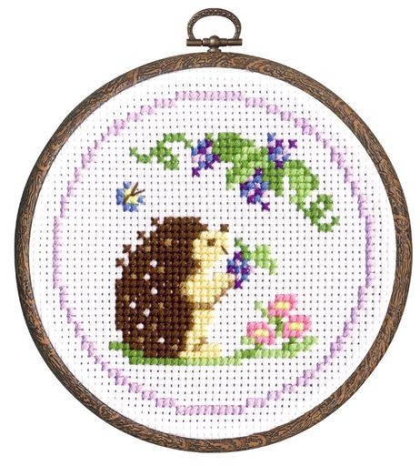 オリムパス製糸ししゅうキットハリネズミとブドウ7406