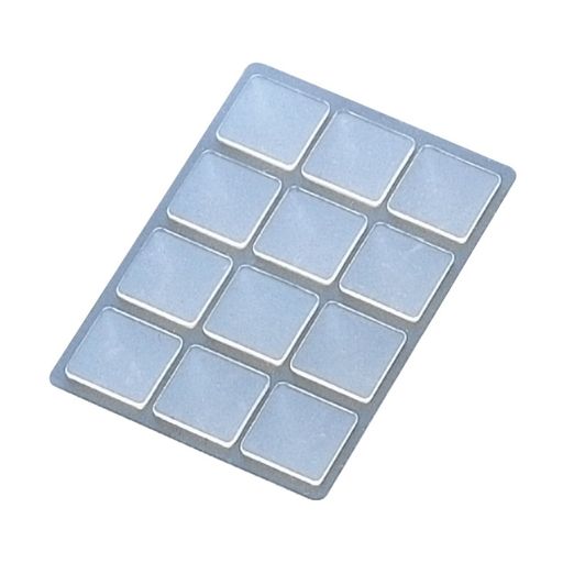 プラス透明粘着テープリピタック貼ってはがせる掲示用両面粘着シート壁紙対応20mm角12片入クリヤー