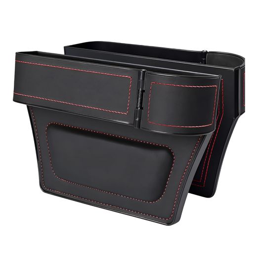 乐天商城 - [pronala]車シート隙間収納ボックス2個セット運転席助手席兼用ドリンクホルダー車多機能シートサイドポケット上質なレザー滑り止め設計カップホルダのサイズ調整可能直径10cmカップホル…