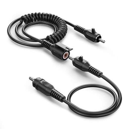 充電ケーブル対応CKXユニバーサル電気レンズ210°ゴーグルスノーモービル用ヒーター付きバイザー延長ケーブルバックル付きRCA充電器キット2.3mケーブル