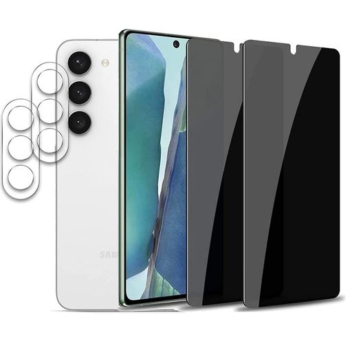 【2+2枚セット】【覗き見防止 】GALAXY S23 5G ガラスフィルム (2枚) + カメラフィルム(2枚) ギャラクシーS23 覗き見防止強化ガラス プライバシー保護 指紋認証対応 旭硝子製 ケースに干渉せず 硬度9H 貼り付け簡単 気泡ゼロ 【2+2枚セット】【覗き見防止 】GALAXY S23 5G ガラスフィルム (2枚) + カメラフィルム(2枚) ギャラクシーS23 覗き見防止強化ガラス プライバシー保護 指紋認証対応 旭硝子製 ケースに干渉せず 硬度9H 貼り付け簡単 気泡ゼロ