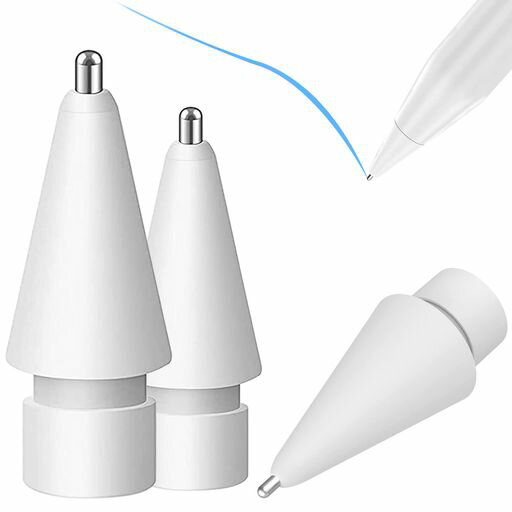 Rakuten - 3個入りアップルペンシル交換用ペンApplePencil1/2/Pro世代用の交換用アップルペンシルiPadPencil用の高感度交換用ペン先と正確なコントロールペン先ペン先アップルペンシルペン