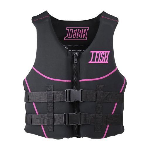 ジェイフィッシュNEOアウトドアライフベストブラックxピンクL-XLJOV-40226