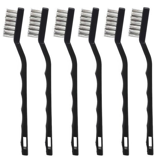 【商品情報】:ワイヤーブラシサイズ:約170mm*12mm*21mm、材質:本体:ポリプロピレン、ブラシ:ステンレス、包装内容:ワイヤーブラシ*6個。 【高品質材質】:ワイヤーブラシは高品質のステンレスを採用しています。ステンレスワイヤーは錆びにくく、耐摩耗性に優れています。長時間の使用と頻繁な洗浄に耐え、長期的に高性能を維持できます。特に金属表面の錆除去と高輝度洗浄に適しています。 【快適な操作性】:人体工学に基づいて設計された波型ハンドルは、快適なグリップ感を与え、同時に滑り止め効果があり、長時間使用しても疲れにくいです。ハンドルの尾部フックのデザインで、吊るして保管しやすいです。 【銅糸ブラシヘッド】:材質が丈夫で、台所の油汚れなどの除去しにくい汚れを掃除し、レンジフード、隙間など手で拭きにくいところを掃除するのに最適です。 【広く適用】:このブラシは様々な用途に適しており、家庭用から専門的な仕事まで広く使えます。それは金属工具、自動車部品、自転車フレーム、園芸道具を含むすべての金属製品の清潔と維持に役立つ。同時に、DIYプロジェクトや工業用機械の掃除にもぴったりです。