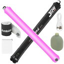 AmbitfulGC30R30WRGBインフレータブルチューブライトマグネットデザイン、90cmポータブルTPUハンドヘルドLEDビデオライト、2000K-10000K調光可能、16種類のFXエフェクト付き、CRI