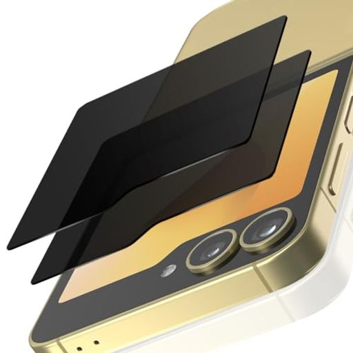 【2枚入り覗き見防止】GalaxyZFlip6フィルム覗き見防止全面保護GalaxyZFlip6ガラスフィルムプライバシー保護旭硝子製【左右つ方向のぞき見防止2.5D高透過率気泡ゼロ硬度9H指紋防止