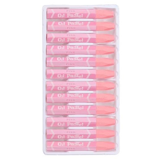 PATIKILピンクのオイルパステル24本の柔らかいオイルクレヨン鮮やかでクリーミーなパステルスティック..