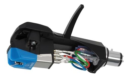 オーディオテクニカAT-VM95C/HVM型ステレオカートリッジヘッドシェル付接合丸針エントリーモデルレコー..