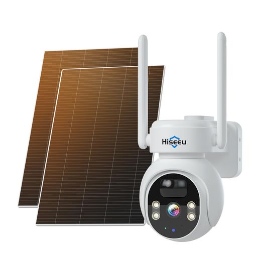 【24時間連続録画&完全無線&ソーラーパネル付き】Hiseeu12000mAh容量・防犯カメラソーラーワイヤレス防犯カメラ配線不要400万画素双方向音声屋外/屋内対応USB充電/ソーラーパネル充電可能IP65…