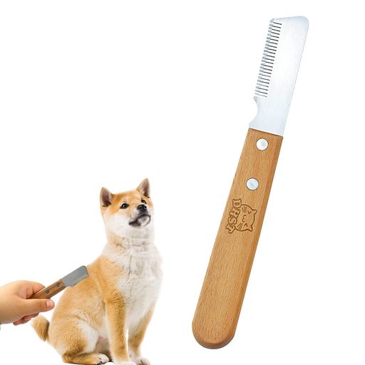 nalainaペットコームトリミングナイフ毛玉取りムダ毛取り抜け毛とりトリミング犬ペット用抜け毛取りお手入れ用品グルーミングペット用品長毛犬ロングヘアーミディアムヘアー(4.0)