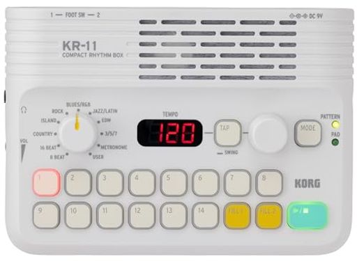 KORG リズム・ボックス KR-11 リズムマシン ヘッドホン/ライン・アウト端子搭載 電池駆動可