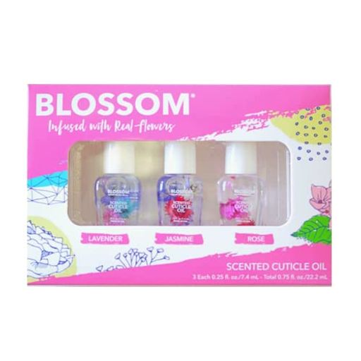 BLOSSOM(ブロッサム)ブロッサムBLOSSOMネイルオイルギフトセット(ラベンダー・ジャスミン・ローズ)7.4..