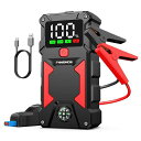 FNNEMGEジャンプスターター電流5000A大容量24800mAh12Vエンジンスターター(すべてのガソリン車/8.0Lディーゼルエンジン車)搭載USB充電出力ポート、LEDランプ、高品位大画面付き、PSE認証済み.
