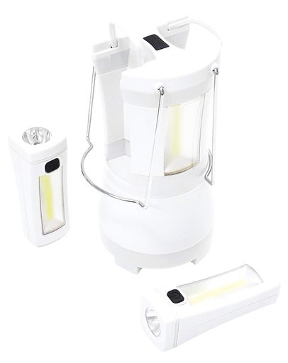 Lanterns - エピオスセパレートランタン電池式LED高輝度COB(分離して懐中電灯になる子機2台付き)ホワイト7335