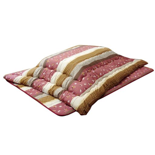 イケヒコこたつ布団掛敷セット長方形こよみ約205x245cmローズ和厚掛けうさぎ柄#5965130の商品画像