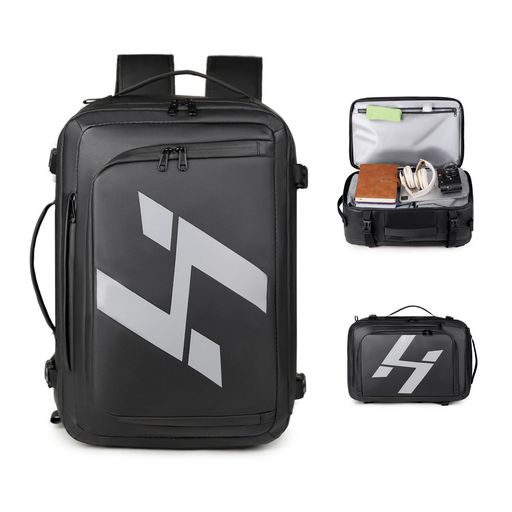 [Keranixy]ビジネスリュックメンズリュック機内持ち込み用バッグ35L防水180°開口デザイン乾湿分離大容量4WAYマチ拡張盗難防止耐衝撃15.6インチPC対応リュックサック通勤出張旅行通学防災バ…