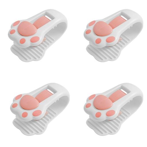 4個カーテンクリップサイド折りたたみ、遮光、防風用。カーテンの両側の隙間を固定し、光漏れを防止。..