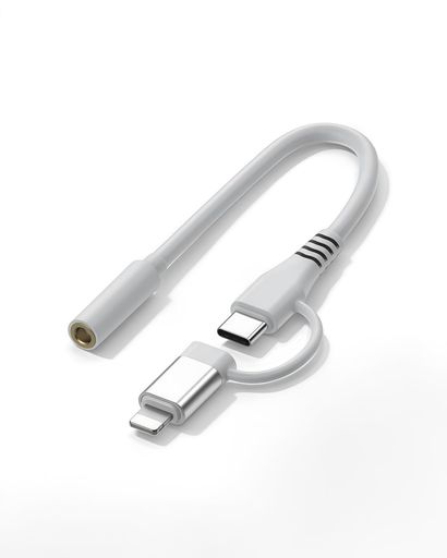 AITOBEforTypeC/ライトニング2in1-3.5mmイヤホン変換アダプターイヤホンジャック変換DAC搭載音量調節/..