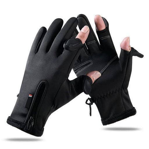 アウトドアグローブ防寒グローブスポーツグローブ防風防寒防水構造2指出しで細かい作業が楽裏起毛滑り止めスマホ対応サイクリング手袋保温釣り手袋カメラ冬用男女兼用通勤通学L
