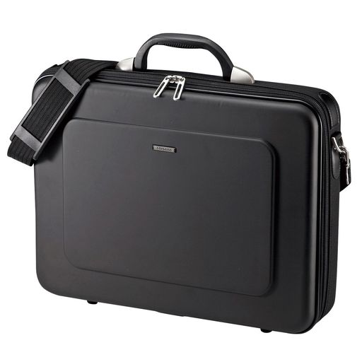 サンワサプライセミハードPCケース耐衝撃撥水加工鍵付き15.6インチワイド対応BAG-EVA7BKN