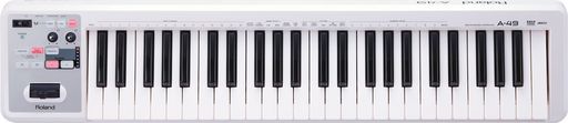 RolandローランドMIDIキーボードコントローラーA-49WHシンセ鍵盤49鍵盤DAW音楽制作D-BEAM搭載WHホワイト白