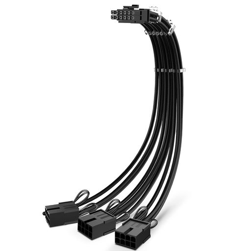 DOAEMUNP PCI-E 5.0 Ĺ֥ 30CM 16ԥ(12+4) - PCIE 3X8PIN(6+2) ᥹ ꡼...
