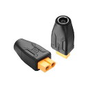 SinLoon2個XT60-DC7909アダプターコンバーターヘッドXT60-DC7.9mmX0.9mmワイヤレスTS100はんだごて、FPVモニター電源、ドローン用(XT60メス-DC7909メス)