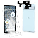 【4枚】FORGooglePixel7A用のガラスフィルム(2枚入)+FORGooglePixel7A用のカメラフィルム(2枚入)超薄型硬度9H指紋防止日本旭硝子製forGooglePixel7A対応保護フィルム