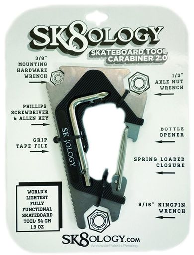 SK8OLOGYCARABINERSKATETOOL2.0SK8CARA2.0MT/BK SK8OLOGYCARABINERSKATETOOL2.0SK8CARA2.0MT/BK