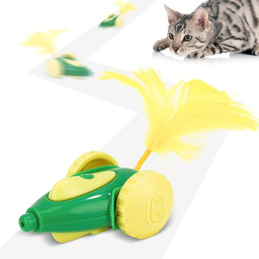 Migipaws 猫 おもちゃ 猫のおもちゃ 一人遊び 自動 ねずみ 電動 電動おもちゃ 猫 ネズミ 子猫 猫 おもちゃ 動くおもちゃ じゃらし 猫用おもちゃ 羽 ダイエット 運動(ちょろねず)