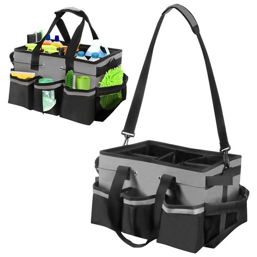 清掃用品収納バッグ工具入れバッグ多機能ポケット防水清掃スタッフ用ポーチ2wayコンパクト設計ショルダ..