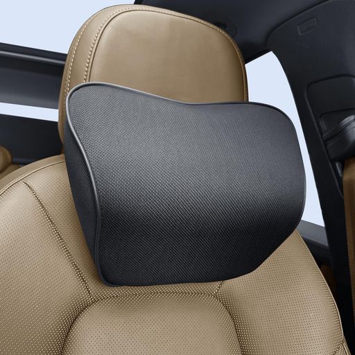 XCF車ヘッドレスト首クッション調整可能ネックピローネックパッド取り付け簡単クッション車用頚椎サポート通気設計洗える首枕車中泊旅行カー用品(ブラック)