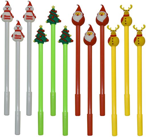クリエイティブクリスマスボールペンスムーズな書き込み、4つのデザイン、3個の各スタイル サイズ:長さ-18CM;4スタイル:クリスマスツリー、雪だるま、ヘラジカ、マスコット インク色-黒、0.5mmファインポイント;素材-硬質プラスチックと軟質シリコーン 広く使用されています-ローラーボールインクは、明確で太い細い線で均一に流れます、フェードやスキップはありません、学校やオフィスで使用する子供向けの素敵で創造的なクリスマス要素ジェルペン 素敵なクリスマススタイルのデザイン、子供、学生、クラスメート、学校、家庭用品、オフィス用品、ビジネス、誕生日、クリスマス、ハロウィン、装飾、子供用おもちゃ、舞台小道具などへの最高の贈り物