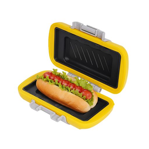 乐天商城 - homiiハーフホットサンドメーカー1枚焼き【電子レンジ対応・時短3分】コンパクトサンドイッチメーカー水洗いOKフッ素加工目玉焼き/トースト調理可能アウトドア・自宅・オフィス用時短…