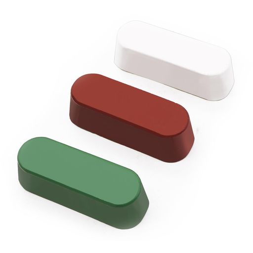 【セット内容】バフ用研磨剤3個セット。重さ:30g(1個あたり)。 【3段階研磨でプロ級の仕上げ】赤茶色(粗削り用)右向き矢印ホワイト(中仕上げ用)右向き矢印グリーン(鏡面仕上げ用)の3種類で、金属表面を段階的に徹底研磨。最高の光沢と滑らかさを実現します。 【効果的な使用方法】 フェルトや布バフ、ポリッシャーに少量を擦り付けて使用。強く押し当てずに軽く当てることで粉が飛び散りにくく、均一な仕上がりに。 【使いやすさ】研磨ワックスをバフホイールまたはその他の研磨装置に塗布するだけです。 【機能的な金属磨きセット】この磨きセットは、さまざまな表面で鏡面効果を実現するのに最適です。アルミニウム、ステンレス鋼、プラスチック、木材のDIYクラフトプロジェクト、電化製品、ジュエリー、さまざまな素材を滑らかでバリのない状態にするのに役立ちます。