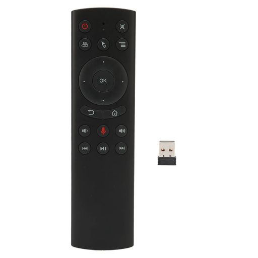 高性能:片面デザインの音声リモコンには、6軸ジャイロスコープが組み込まれているほか、Bluetoothレシーバーも搭載されています。 音声入力機能:音声リモコンは音声入力機能をサポートし、アシスタント用に1つのキーを呼び出すことができます。 IR学習:G20SリモートコントロールPowerはIR学習をサポートし、学習が必要なIR信号を受信するためのIRレシーバーチューブを備えています。 使いやすさ:Voice TVリモコンは操作が簡単で、単4乾電池を2本取り付ける必要があり、直接使用するためにプログラムやペアリングを行う必要はありません。 ABSシェル:TVリモコンは、高品質のABS素材でできており、摩耗しにくく、触りやすく、硬度が高く、耐久性があります。