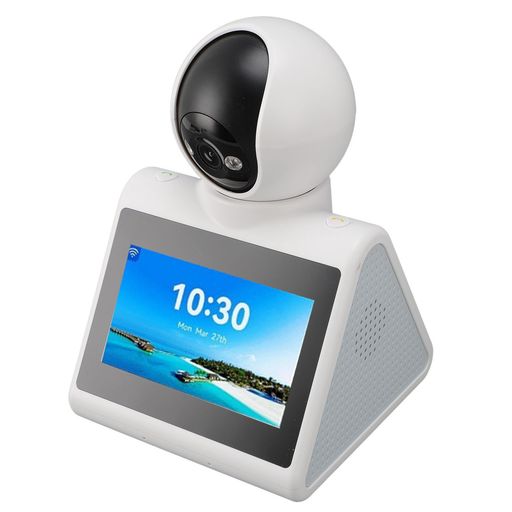 HDスクリーン付き双方向ビデオ通話カメラ、1080P2MP屋内ホームセキュリティカメラ、双方向ワンクリック..