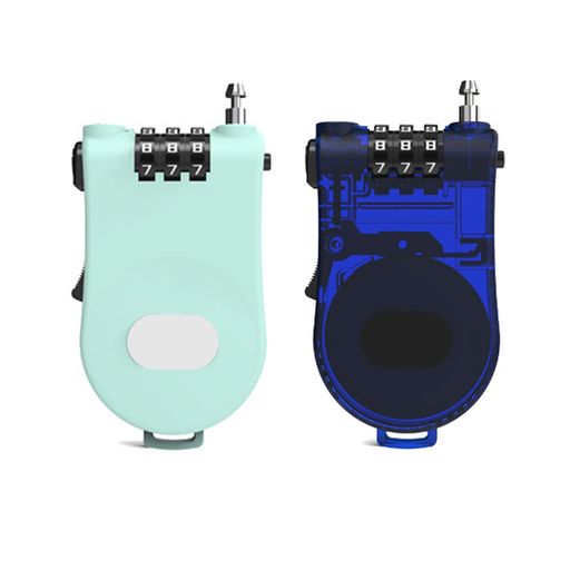 YAVINCOL2個入南京錠ワイヤーロックケーブルロックスーツケースロック自転車ロック3桁のコードロックダ..