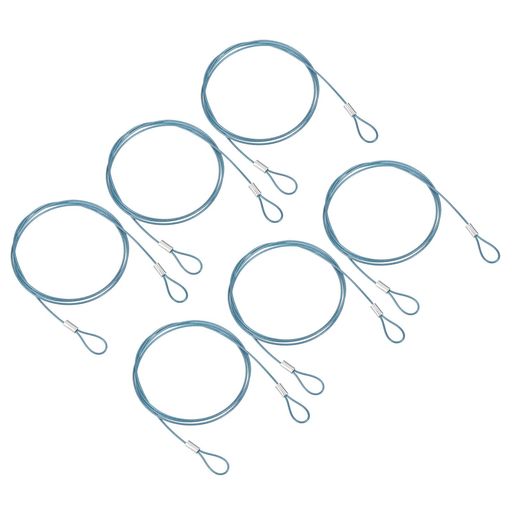 サイズ:1mx1.5mm(L*D)、パッキングリスト:6x鋼線ロープ 利点:プラスチックコーティングされた表面を備えた頑丈で耐久性のあるスチール製で、滑らかな感触、高強度、耐摩耗性があり、使用中に表面を傷つけない。比較的柔らかく、アイテムを柔軟にまとめて保管できるため、管理が容易です。 説明:道具を使わずに素早く簡単に使用でき、ワイヤーロープでアイテムを結び、ロックします。Uロック、南京錠、ディスクロックなど、ほとんどのロックに対応します。 応用:セキュリティワイヤーは主に荷物、パッケージ、自転車、ドア、フェンス、照明、スポーツカメラなどのアイテムをロックするために使用されます。屋内外での紛失防止に幅広く使用できます。落下を防ぐために軽量の照明を吊るすのにも使用できます。 注意:ご注文前に正しいサイズをよくご確認ください。