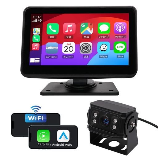OBEST カーナビ オーディオ一体型ナビ 7インチオンダッシュモニター 7インチIPSタッチスクリーン ワイヤレスCarplay/AndroidAuto対応 AirPlay &Android Cast 車載モニター carplay