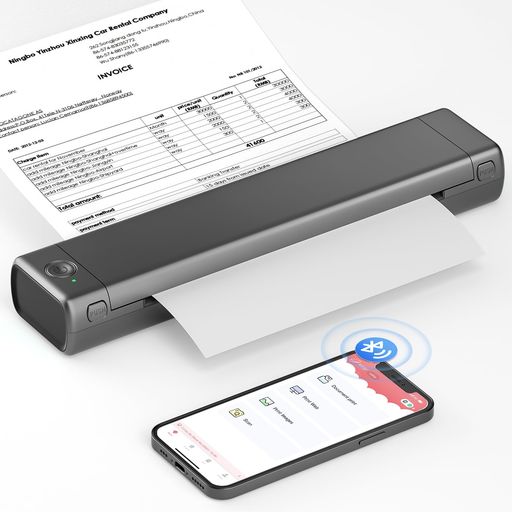 ItariM08F-A4携帯モバイルプリンタコピー機家庭用portableprinter熱転写プリンター家庭用およびオフィス用のポータブルプリンター8.26”x11.69”A4感熱紙をサポートBluetooth接続対応