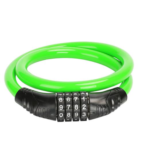 QEZEZA自転車鍵ワイヤーロック4桁ダイヤル式サドルロック長60cm直径11mm南京錠ロードバイク鍵自転車ワ..