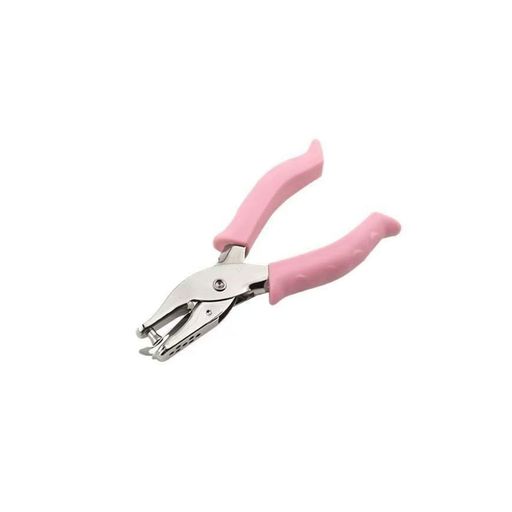 穴あけパンチ1穴6mmキッズ安全設計紙くず入れ付き軽量家庭用ラッピング自由研究ハンドメイド工作文房具..